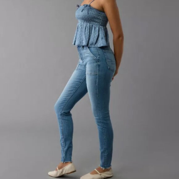 NWT American Eagle AE Next Level Curvy Super High-Waisted Jegging - Picture 2 of 5